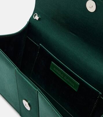Clutch Maycap aus Satin mit Kristallen | Manolo Blahnik