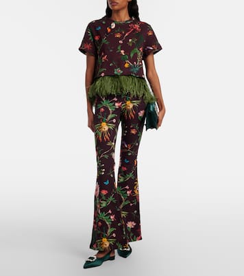 Clutch Maycap aus Satin mit Kristallen | Manolo Blahnik