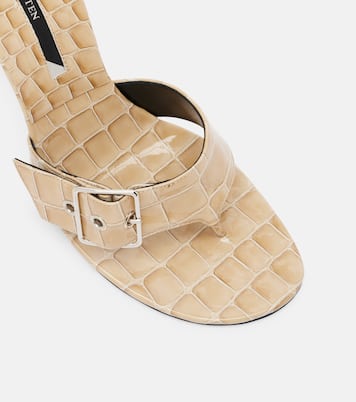 ميولز من الجلد اللامع بنقشة جلد التمساح Helix 95 | Christen