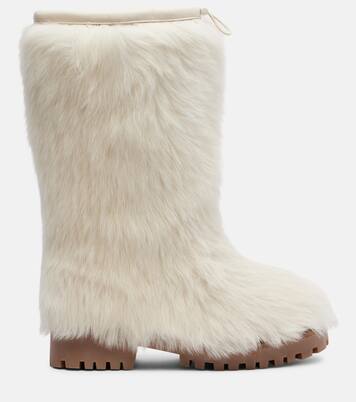 Shearling mid-calf boots | Yves Salomon