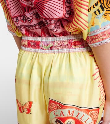 Bedruckte Hose aus Seide | Camilla