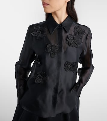 Blouse Agi en soie à appliqué | Max Mara