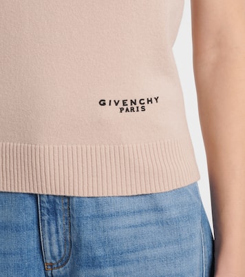 Logo wool and cashmere tank top | Givenchy