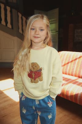 Puppy cotton-blend fleece sweatshirt | Konges Sløjd