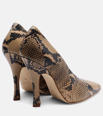 115 snake-effect leather pumps | Magda Butrym