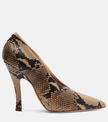 115 snake-effect leather pumps | Magda Butrym
