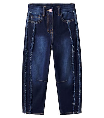 x Hello Kitty patchwork straight jeans | Monnalisa