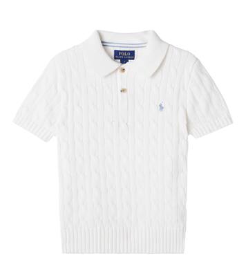 Cable-knit cotton polo sweater | Polo Ralph Lauren Kids