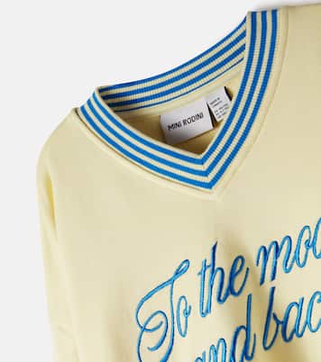 Sudadera To The Moon de jersey de algodón | Mini Rodini