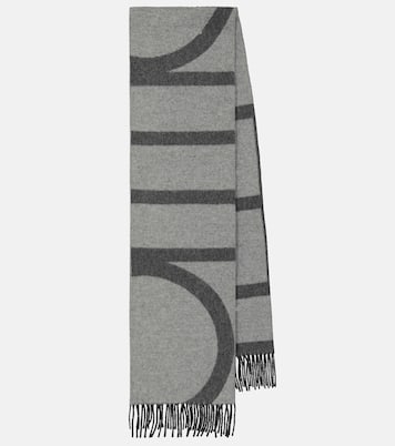 Sciarpa in lana vergine a righe | Toteme