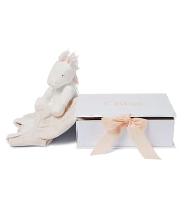 Baby lace-trimmed cotton jersey onesie | Chloé Kids