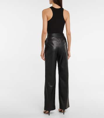 Tara high-rise faux leather pants | Simkhai