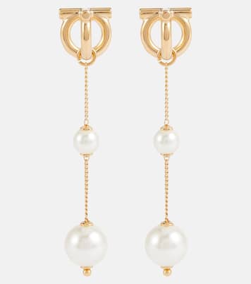 Ohrringe Gancini mit Zierperlen | Ferragamo