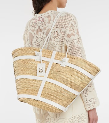 Cabas en raphia et cuir | Altuzarra