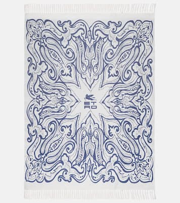 Coperta in cotone con frange | Etro