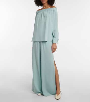 Pantalon ample Leisure Pedaggi en soie | Max Mara