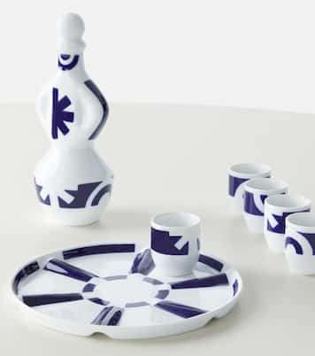 No. 2 8-piece porcelain liquor set | Sargadelos