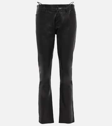 Pantalon Gonda à taille basse en cuir | Petar Petrov
