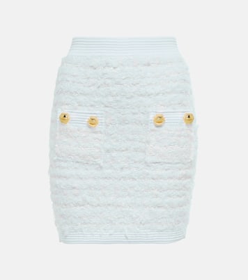 Verzierter Bleistiftrock aus Tweed | Balmain