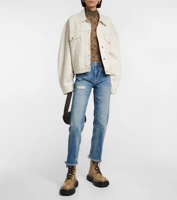 Jeans cropped Ex-boyfriend de tiro medio | AG Jeans