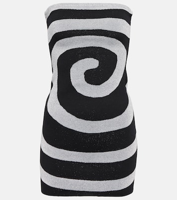 Swirl metallic knit minidress | Staud
