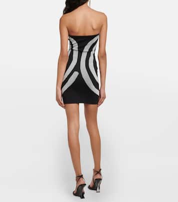 Swirl metallic knit minidress | Staud