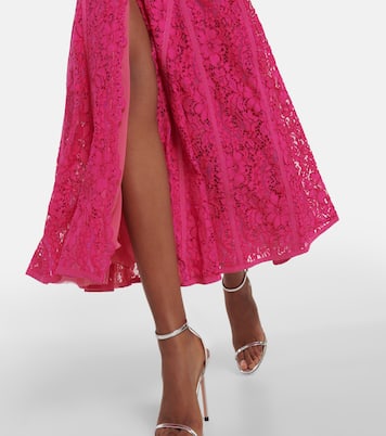 Elodie lace bustier maxi dress | Costarellos
