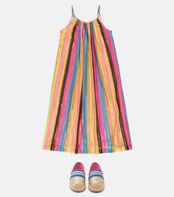 Mocassini con paillettes e logo | Marc Jacobs Kids