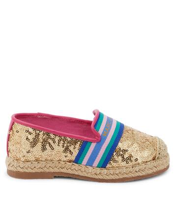 Mocassini con paillettes e logo | Marc Jacobs Kids