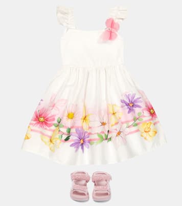 Kleid aus Baumwollpopeline | Monnalisa