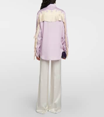 Camicia Western con rifiniture in pelle | Tom Ford