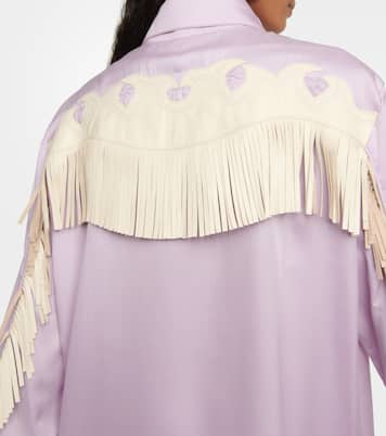 Camicia Western con rifiniture in pelle | Tom Ford