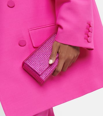 Clutch Superamini Paloma con cristalli | Amina Muaddi