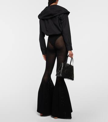 Pantalones flared de tiro alto | Alaïa