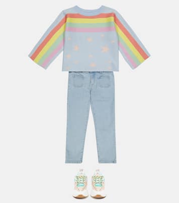 Sudadera de algodón y lana estampada | Stella McCartney Kids