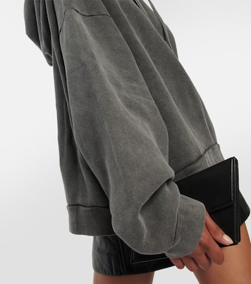 Sudadera con capucha de algodón cropped | Acne Studios