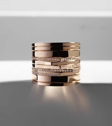 Antifer 18kt rose gold ring with diamonds | Repossi