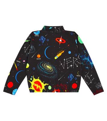 Chaqueta deportiva en jersey de algodón estampada | Versace Kids