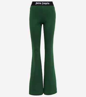 Pantalones flared en jersey de algodón | Palm Angels