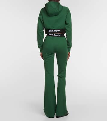 Pantalones flared en jersey de algodón | Palm Angels