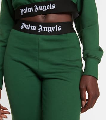 Pantalones flared en jersey de algodón | Palm Angels