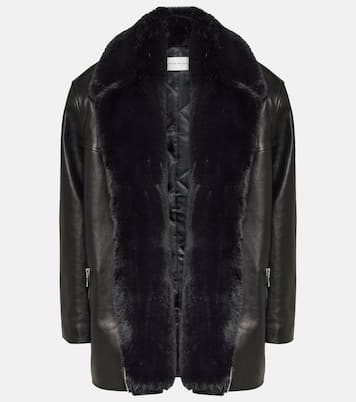 Chaqueta de piel con pelo sintético | Magda Butrym