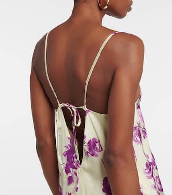 Ruffled floral maxi dress | Jil Sander