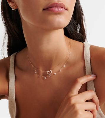 Collier en or 18 ct, diamants et perles | Persée