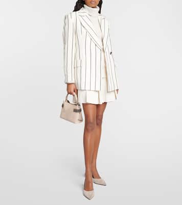 Verzierte Slingback-Pumps aus Veloursleder | Brunello Cucinelli