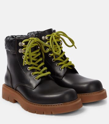 Botas con cordones Haddock de piel | Bottega Veneta
