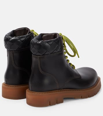 Botas con cordones Haddock de piel | Bottega Veneta