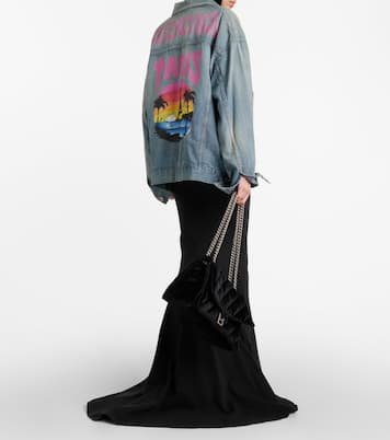 Oversize-Jeansjacke Paris Tropical | Balenciaga