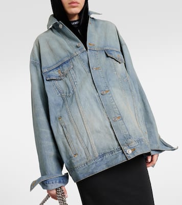 Oversize-Jeansjacke Paris Tropical | Balenciaga