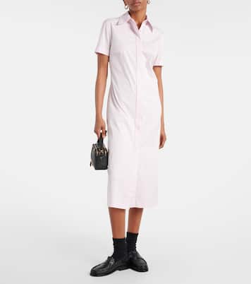 Abito midi chemisier in misto cotone | Tod's